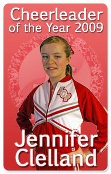Jennifer Clelland - Cheerleader of the Year 2009
